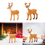 Maxbell Christmas Reindeer Figurine Gift Christmas Decoration for Yard Porch Bedroom 16CM