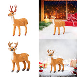 Maxbell Christmas Reindeer Figurine Gift Christmas Decoration for Yard Porch Bedroom 16CM