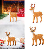 Maxbell Christmas Reindeer Figurine Gift Christmas Decoration for Yard Porch Bedroom 16CM