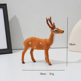 Maxbell Christmas Reindeer Figurine Gift Christmas Decoration for Yard Porch Bedroom 16CM