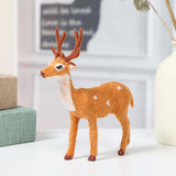 Maxbell Christmas Reindeer Figurine Gift Christmas Decoration for Yard Porch Bedroom 16CM
