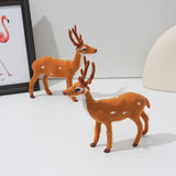 Maxbell Christmas Reindeer Figurine Gift Christmas Decoration for Yard Porch Bedroom 16CM
