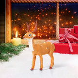 Maxbell Christmas Reindeer Figurine Gift Christmas Decoration for Yard Porch Bedroom 16CM