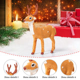 Maxbell Christmas Reindeer Figurine Gift Christmas Decoration for Yard Porch Bedroom 16CM