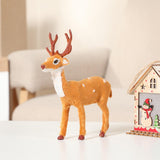 Maxbell Christmas Reindeer Figurine Gift Christmas Decoration for Yard Porch Bedroom 16CM