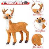 Maxbell Christmas Reindeer Figurine Gift Christmas Decoration for Yard Porch Bedroom 15CM