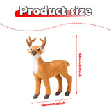 Maxbell Christmas Reindeer Figurine Gift Christmas Decoration for Yard Porch Bedroom 15CM