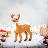 Maxbell Christmas Reindeer Figurine Gift Christmas Decoration for Yard Porch Bedroom 15CM