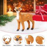 Maxbell Christmas Reindeer Figurine Gift Christmas Decoration for Yard Porch Bedroom 15CM