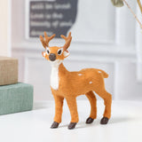 Maxbell Christmas Reindeer Figurine Gift Christmas Decoration for Yard Porch Bedroom 15CM