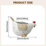 Maxbell Hen Flower Pot Plant Container Resin Figurine Display Chicken Statue Planter