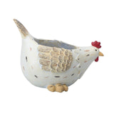 Maxbell Hen Flower Pot Plant Container Resin Figurine Display Chicken Statue Planter