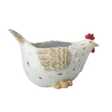 Maxbell Hen Flower Pot Plant Container Resin Figurine Display Chicken Statue Planter