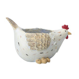 Maxbell Hen Flower Pot Plant Container Resin Figurine Display Chicken Statue Planter