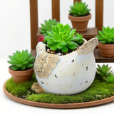 Maxbell Hen Flower Pot Plant Container Resin Figurine Display Chicken Statue Planter
