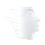 Maxbell Abstract Face Vase Modern Head Shaped Vase for Living Room Bookshelf Bedroom S