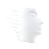 Maxbell Abstract Face Vase Modern Head Shaped Vase for Living Room Bookshelf Bedroom S