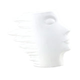 Maxbell Abstract Face Vase Modern Head Shaped Vase for Living Room Bookshelf Bedroom S