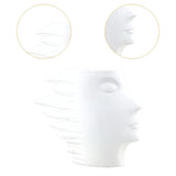 Maxbell Abstract Face Vase Modern Head Shaped Vase for Living Room Bookshelf Bedroom S