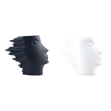 Maxbell Abstract Face Vase Modern Head Shaped Vase for Living Room Bookshelf Bedroom S