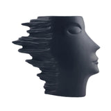 Maxbell Abstract Face Vase Modern Head Shaped Vase for Living Room Bookshelf Bedroom L