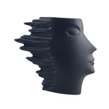 Maxbell Abstract Face Vase Modern Head Shaped Vase for Living Room Bookshelf Bedroom L
