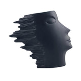 Maxbell Abstract Face Vase Modern Head Shaped Vase for Living Room Bookshelf Bedroom L