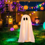 Maxbell Lighted White Cloth Ghost Halloween Decorations Cute for Holiday Lawn Porch