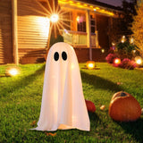 Maxbell Lighted White Cloth Ghost Halloween Decorations Cute for Holiday Lawn Porch