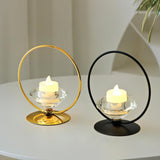 Maxbell Candle Holder Portable Metal Artwork Candle Sconce for Fireplace Porch Hotel gold