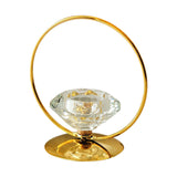 Maxbell Candle Holder Portable Metal Artwork Candle Sconce for Fireplace Porch Hotel gold