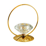 Maxbell Candle Holder Portable Metal Artwork Candle Sconce for Fireplace Porch Hotel gold