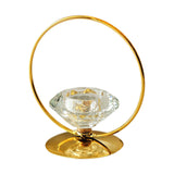 Maxbell Candle Holder Portable Metal Artwork Candle Sconce for Fireplace Porch Hotel gold