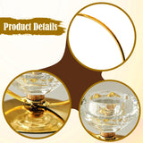 Maxbell Candle Holder Portable Metal Artwork Candle Sconce for Fireplace Porch Hotel gold