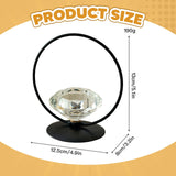Maxbell Candle Holder Portable Metal Artwork Candle Sconce for Fireplace Porch Hotel black