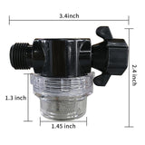 Maxbell Water Pump Strainer RV Water Pump Filter for Pressure Washer Lawn Water Pump 20mm
