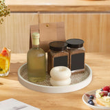 Maxbell Dining Table Bathroom Perfume Tray Counter Bar Circle Decorative Plate Decor White