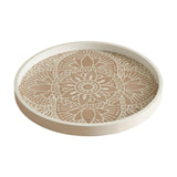 Maxbell Dining Table Bathroom Perfume Tray Counter Bar Circle Decorative Plate Decor White