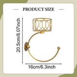 Maxbell Hand Towel Holder Bag Rustic Bath Towel Ring for Home Decor Outdoor Washroom