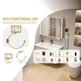 Maxbell Hand Towel Holder Bag Rustic Bath Towel Ring for Home Decor Outdoor Washroom