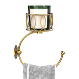 Maxbell Hand Towel Holder Bag Rustic Bath Towel Ring for Home Decor Outdoor Washroom