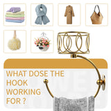 Maxbell Hand Towel Holder Bag Rustic Bath Towel Ring for Home Decor Outdoor Washroom