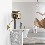 Maxbell Hand Towel Holder Bag Rustic Bath Towel Ring for Home Decor Outdoor Washroom