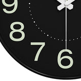 Maxbell Glow in The Dark Clock Decorative Hanging Clock for Office Dining Room Decor Style A