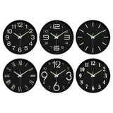 Maxbell Glow in The Dark Clock Decorative Hanging Clock for Office Dining Room Decor Style A