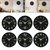 Maxbell Glow in The Dark Clock Decorative Hanging Clock for Office Dining Room Decor Style A