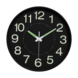 Maxbell Glow in The Dark Clock Decorative Hanging Clock for Office Dining Room Decor Style A