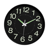 Maxbell Glow in The Dark Clock Decorative Hanging Clock for Office Dining Room Decor Style A