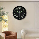 Maxbell Glow in The Dark Clock Decorative Hanging Clock for Office Dining Room Decor Style A