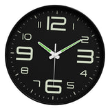 Maxbell Glow in The Dark Clock Decorative Hanging Clock for Office Dining Room Decor Style B